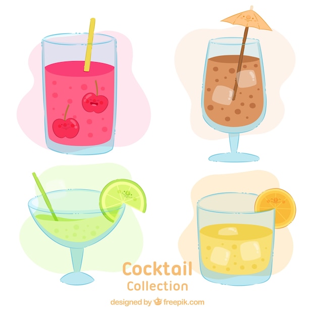 Hand drawn cocktail collection