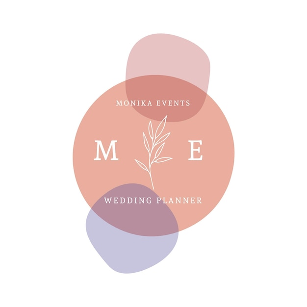 Free Vector hand drawn colorful wedding logo