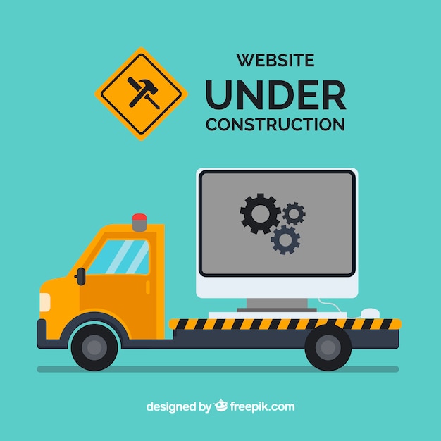 Free Vector hand drawn under construction background