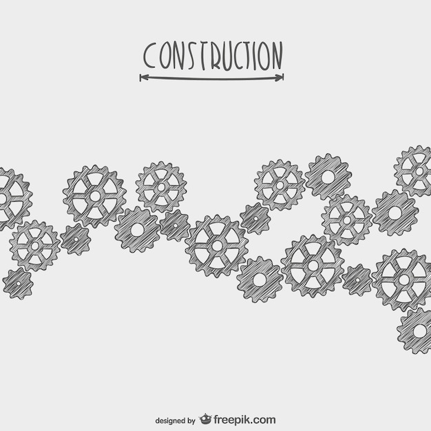 Free vector hand drawn under construction vector