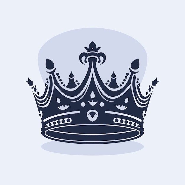 Free vector hand drawn crown silhouette