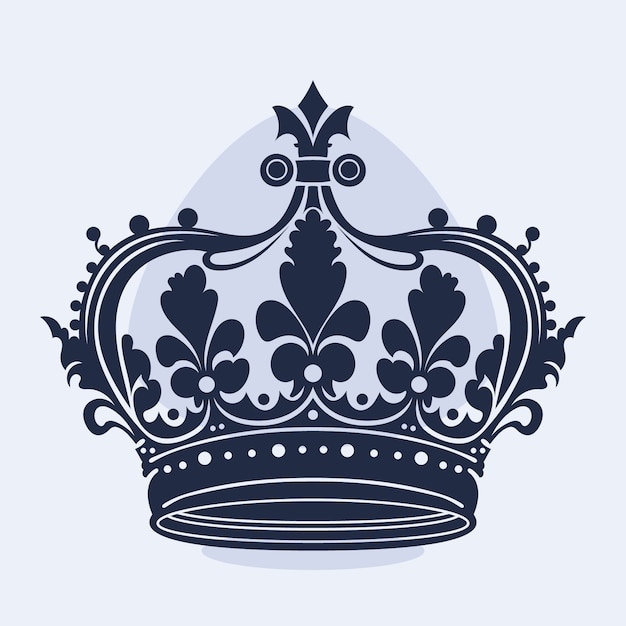 Free Vector hand drawn crown silhouette