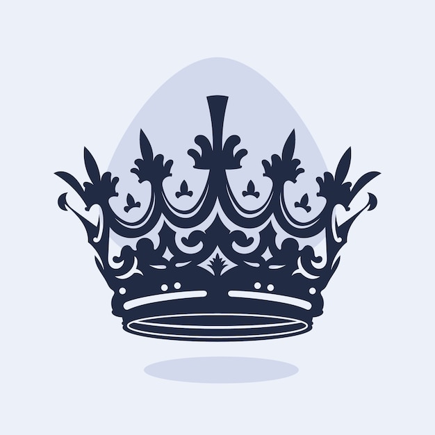 Free vector hand drawn crown silhouette