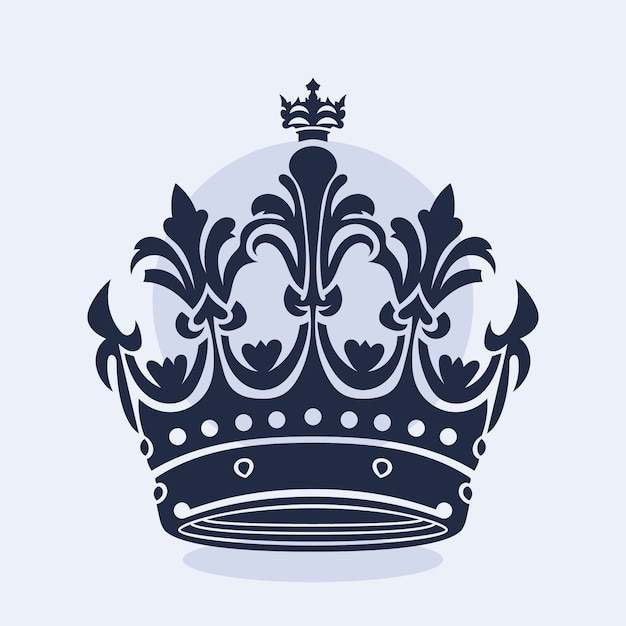 Free Vector hand drawn crown silhouette