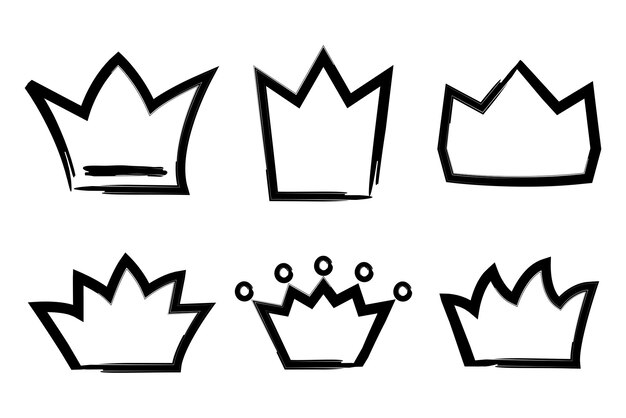 Hand Drawn Crowns