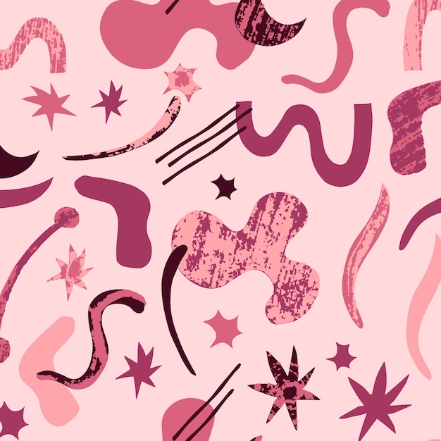 Free vector hand drawn cutout collage pattern