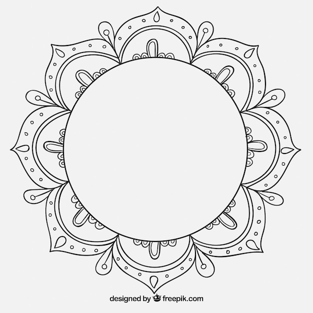 Free Vector hand drawn decorative mandala