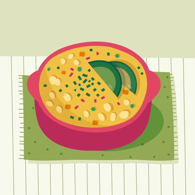 Free Vector hand drawn delicious locro illustration