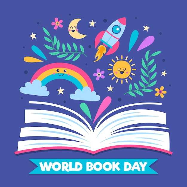 Hand drawn design for world book day