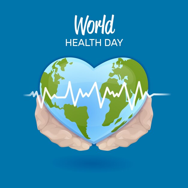 Hand drawn design world health day