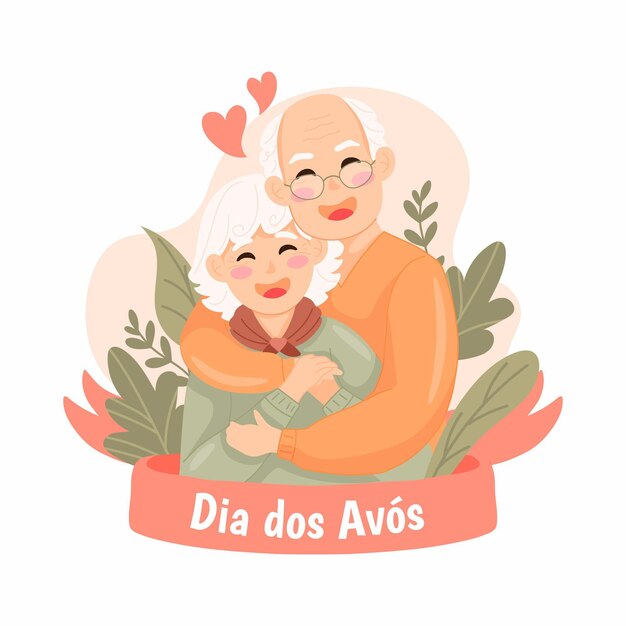 Hand drawn dia dos avos illustration