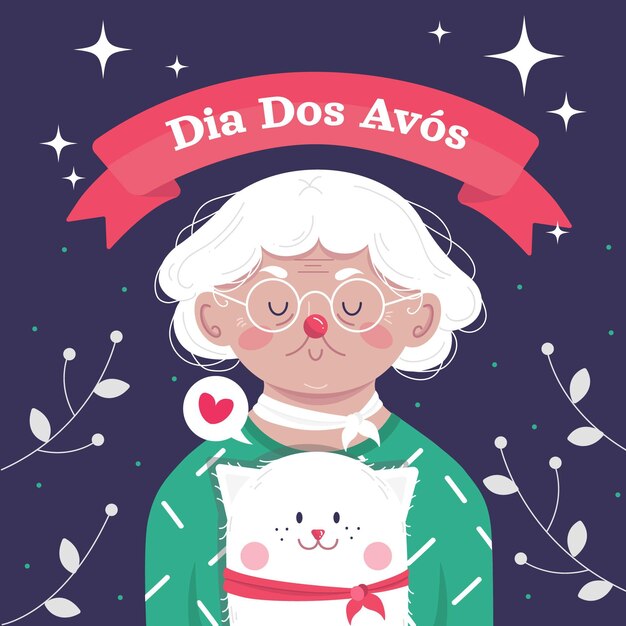 Hand drawn dia dos avos illustration