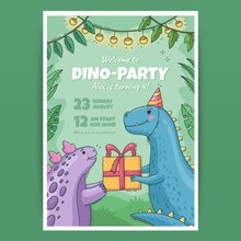 Dinosaur invitations