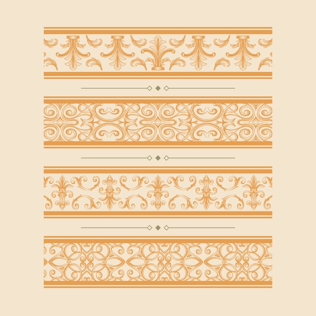 Free vector hand drawn divider ornament frame