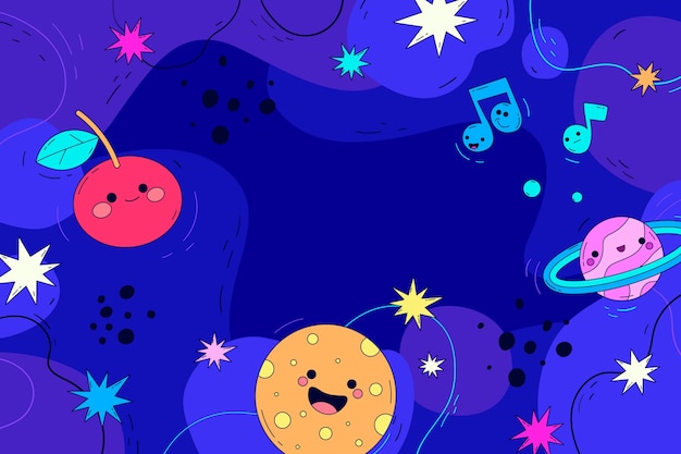 Free Vector hand drawn doodle background