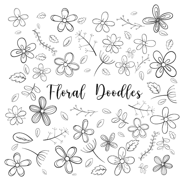 Free Vector hand drawn doodle icons set