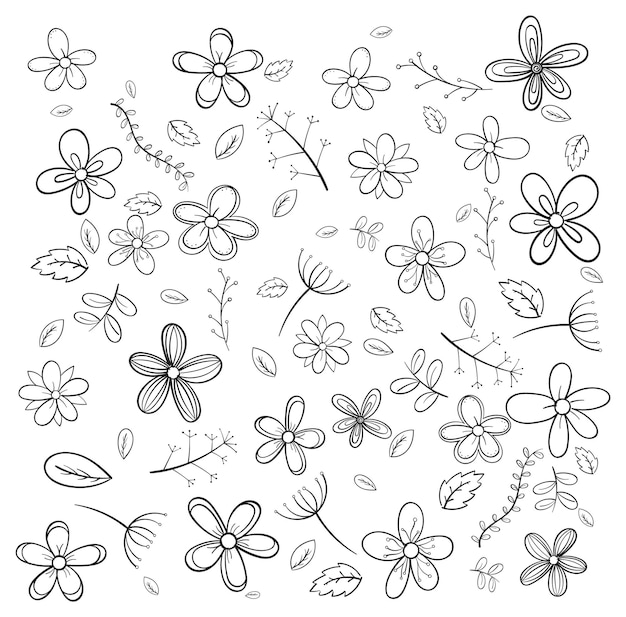 Free Vector hand drawn doodle icons set