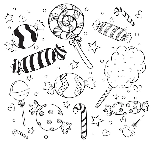 Free Vector hand drawn doodle icons set