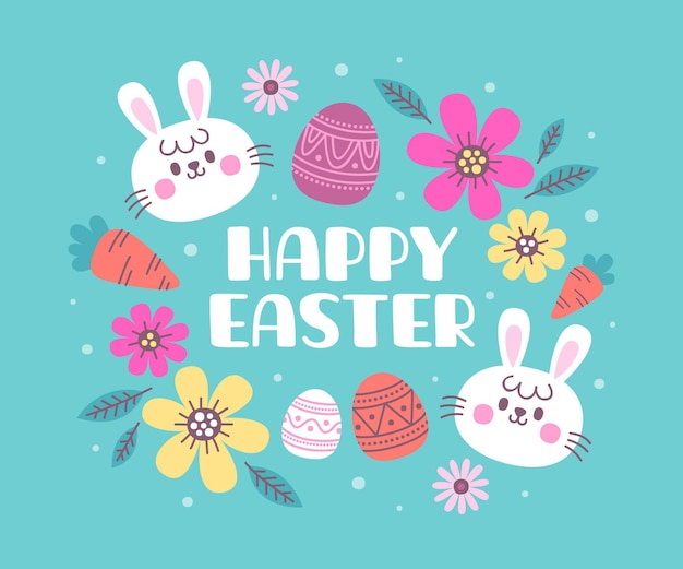 Free Vector hand drawn easter illustration