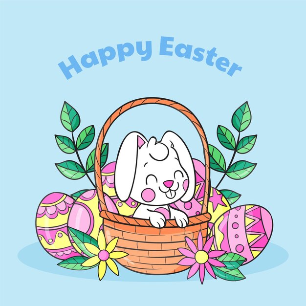 Hand drawn easter illustration