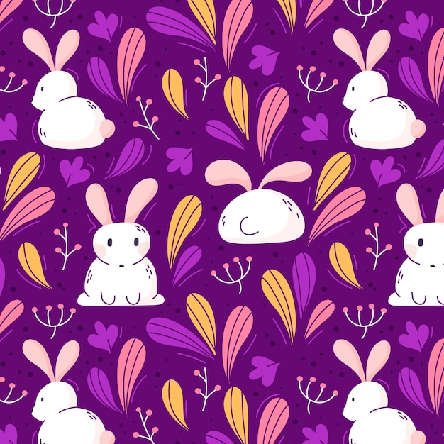 Hand drawn easter pattern