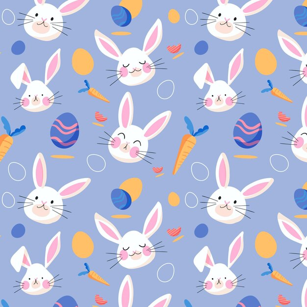 Hand drawn easter pattern