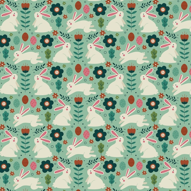 Hand drawn easter pattern