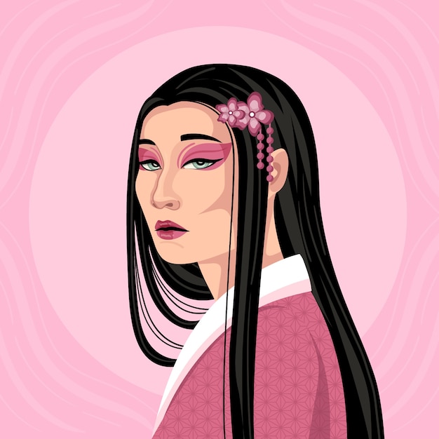 Free Vector hand drawn ethnic beauty illustration