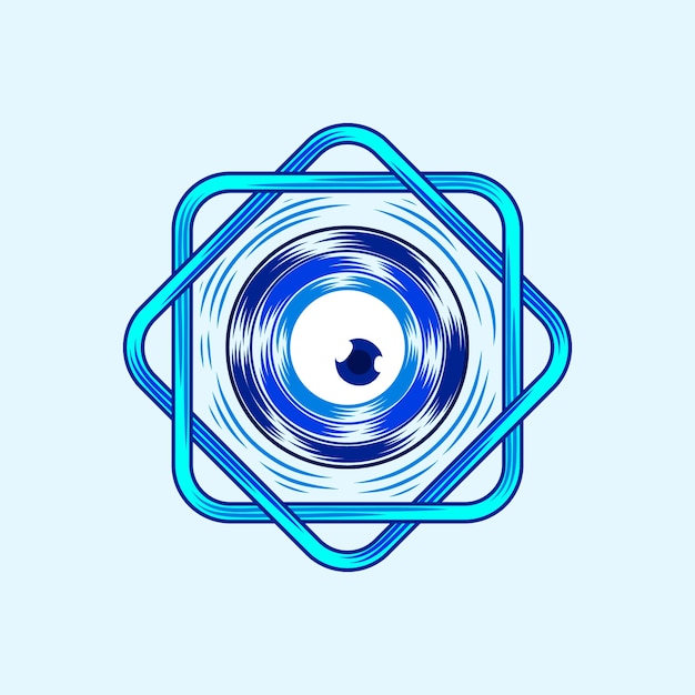 Free Vector hand drawn evil eye icon