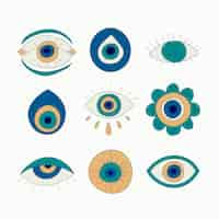 Free vector hand drawn evil eye illustration