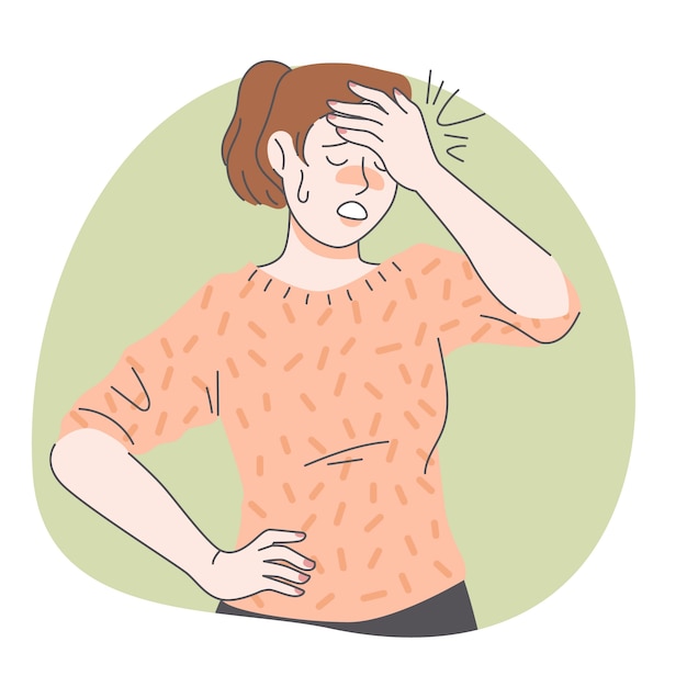 Free Vector hand drawn facepalm illustration