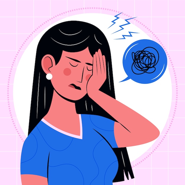 Free Vector hand drawn facepalm illustration