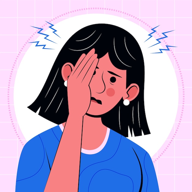 Free Vector hand drawn facepalm illustration