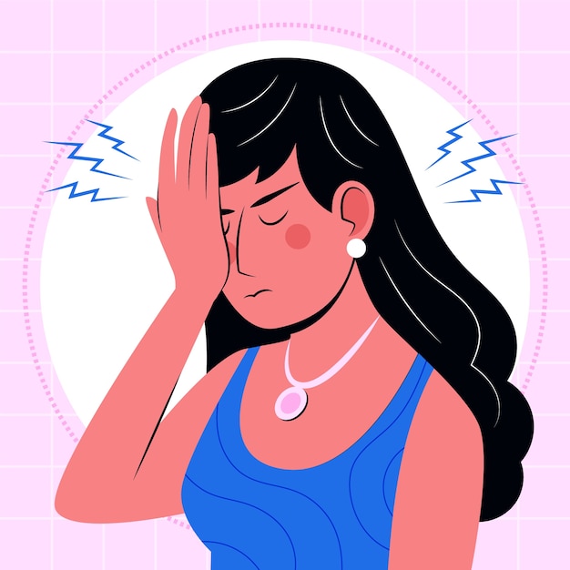 Free Vector hand drawn facepalm illustration