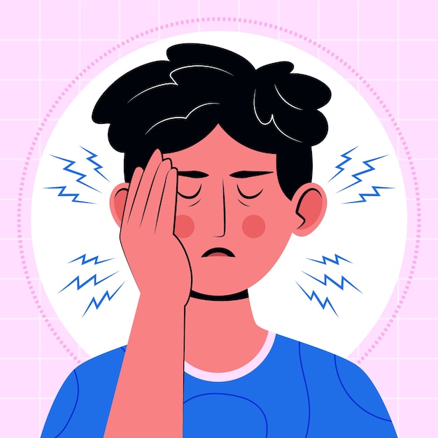 Hand drawn facepalm illustration