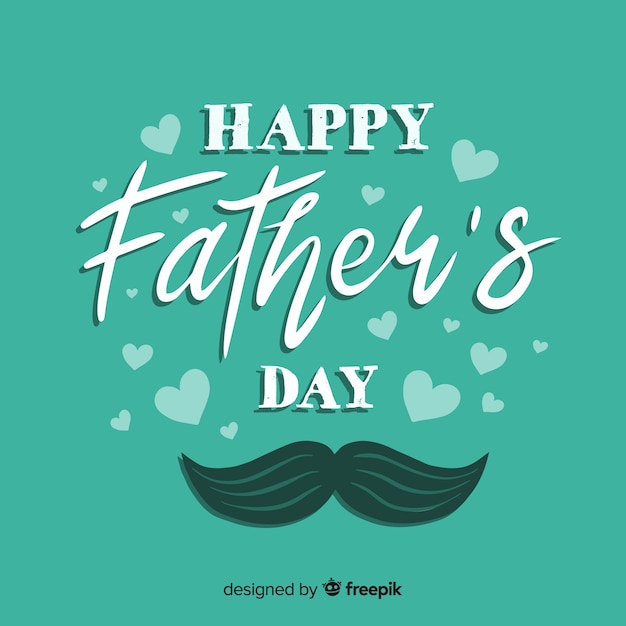 Free Vector hand drawn fathers day background