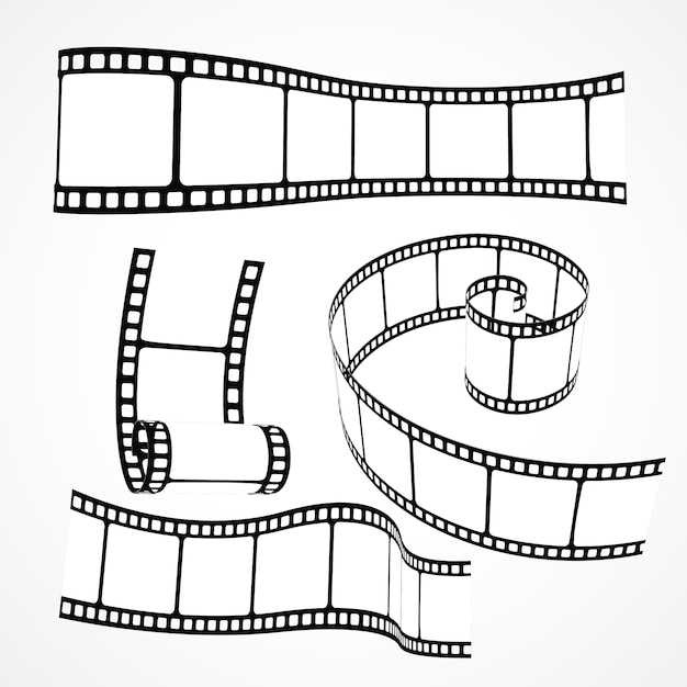 Hand drawn film reel 