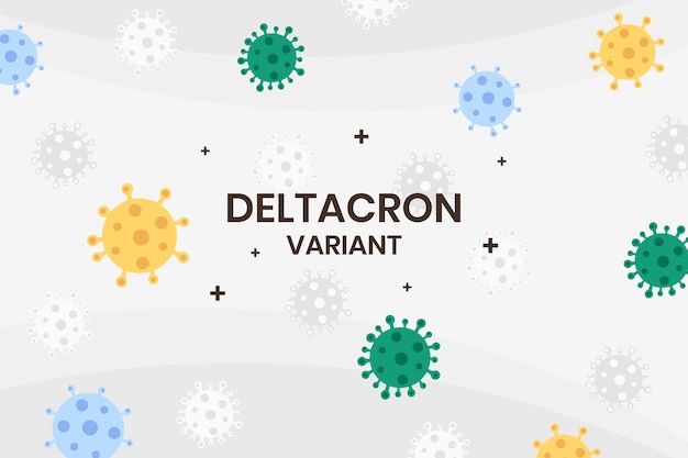 Hand drawn flat deltacron background