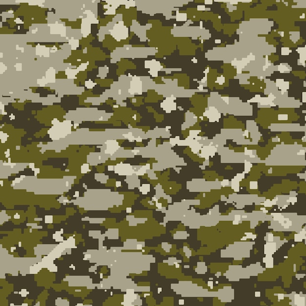 Hand drawn flat design digital camo pattern