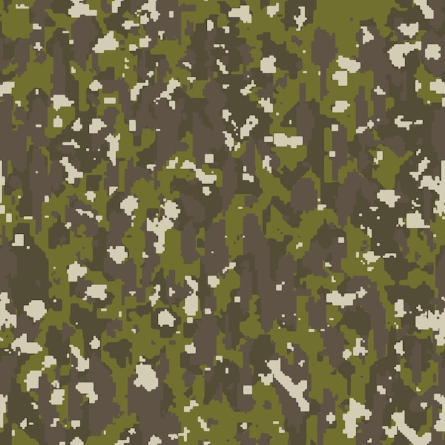 Hand drawn flat design digital camo pattern