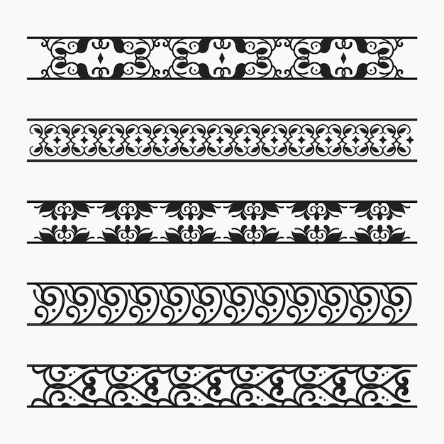 Hand drawn flat design greek border