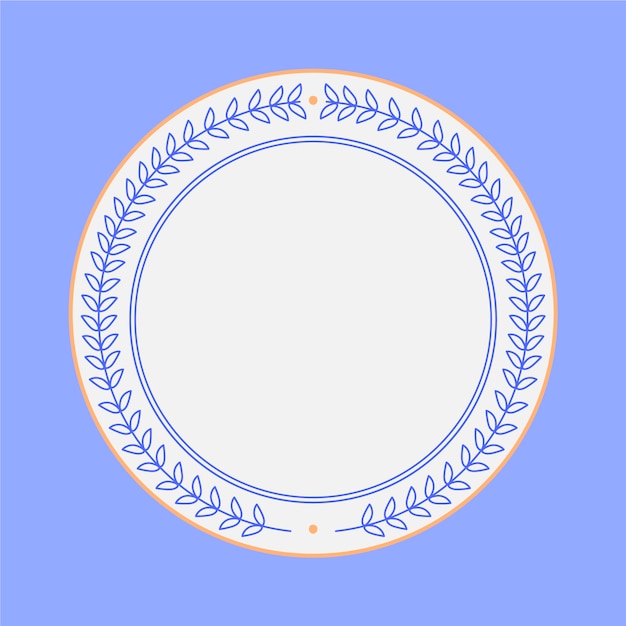 Hand drawn flat design greek border