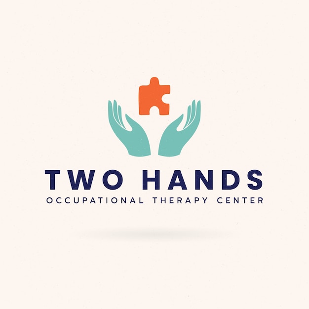 Hand drawn flat design occupational therapy logo