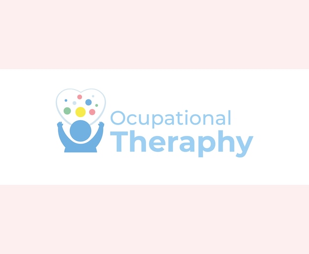 Hand drawn flat design occupational therapy logo