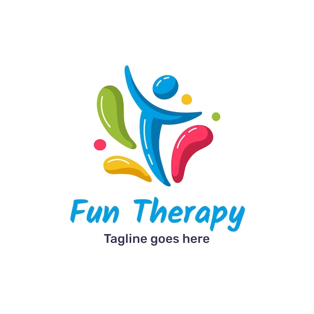 Hand drawn flat design occupational therapy logo