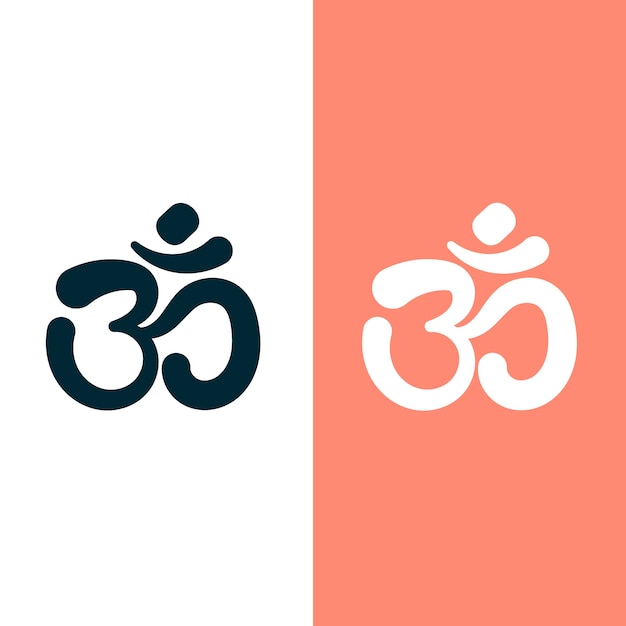 Free vector hand drawn flat design om symbol