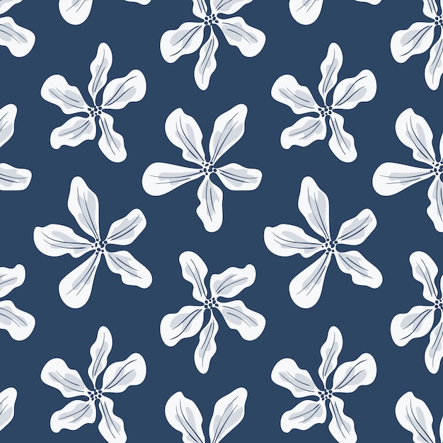 Hand drawn flat pattern summer duotone