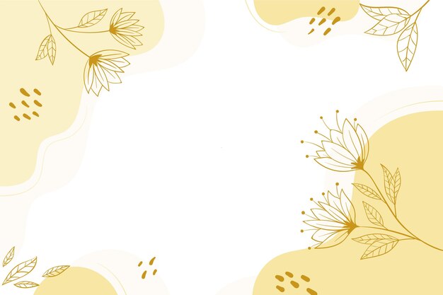 Hand drawn floral background