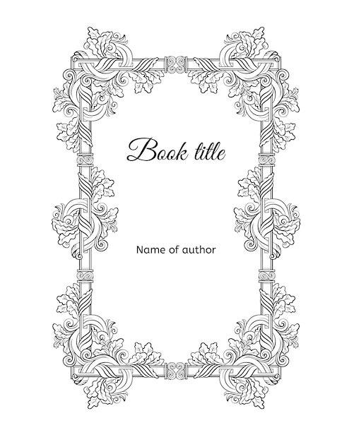 Hand Drawn Floral Book Cover Concept