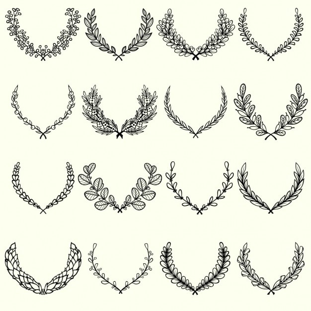 Free Vector hand drawn floral collection